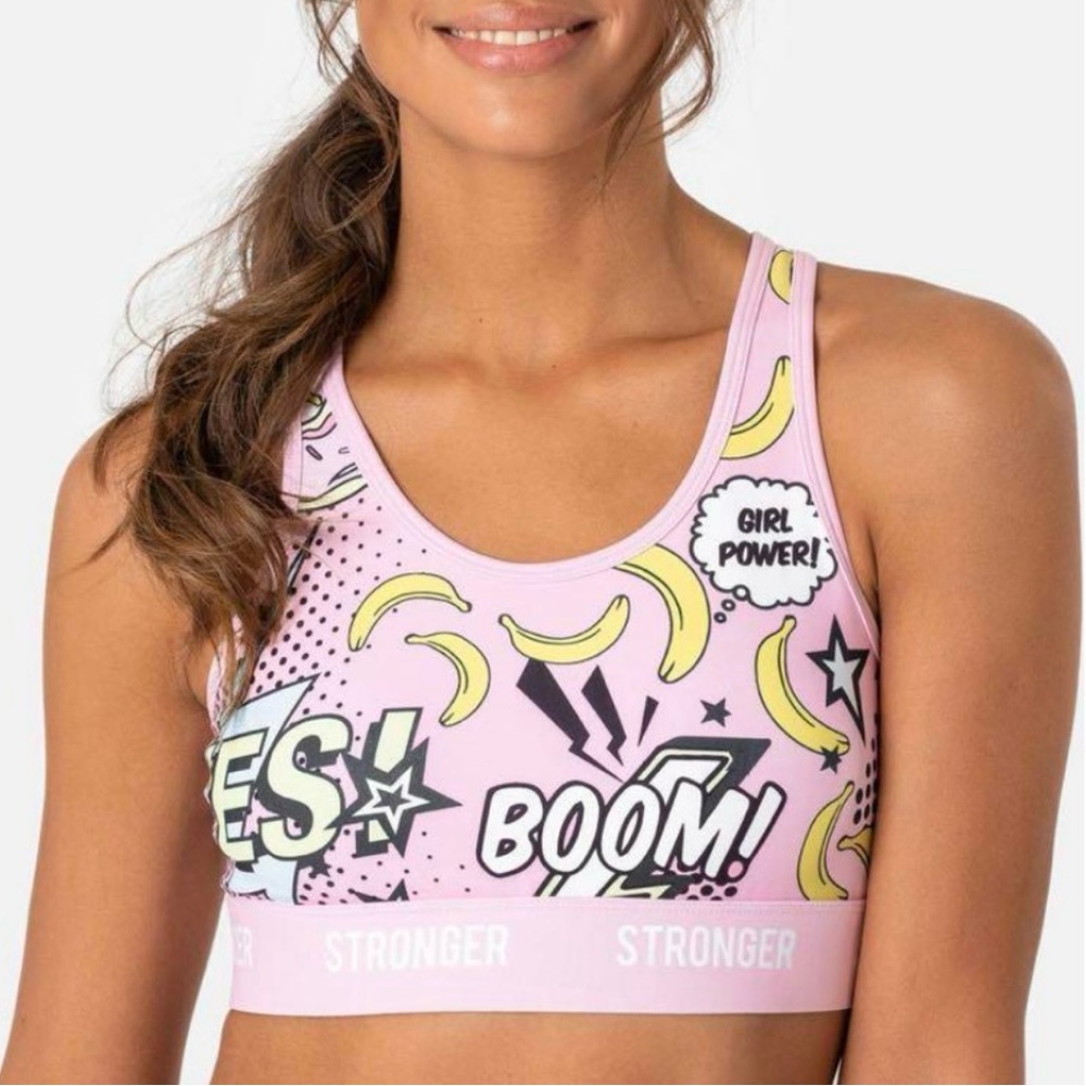 Stronger Pink Punch Sports Bra